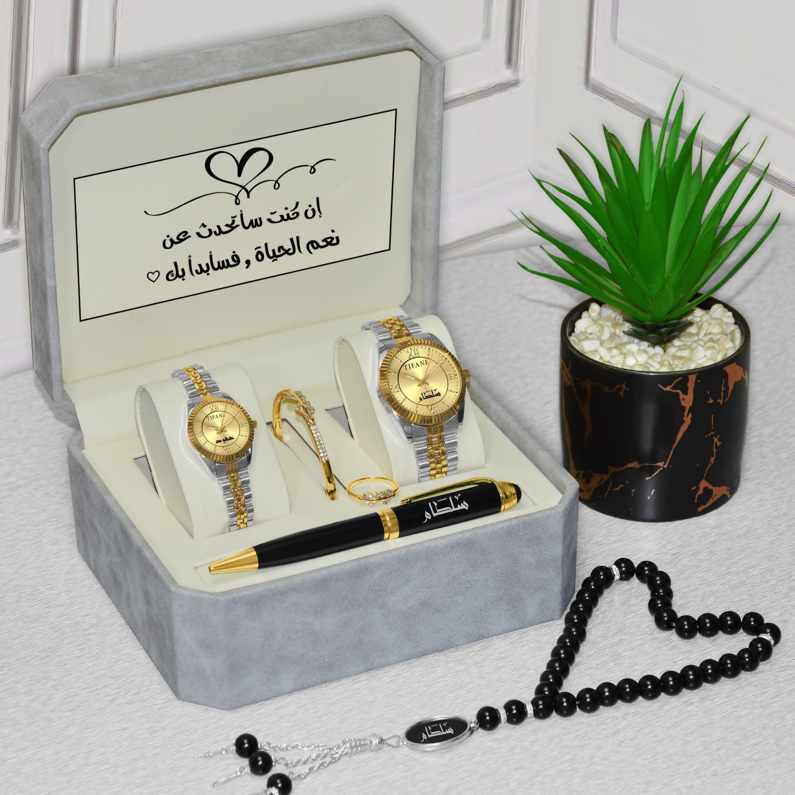 طقم رجالي ونسائي مميز – هدية فاخرة تجمع بين الأناقة والرُقي🎁