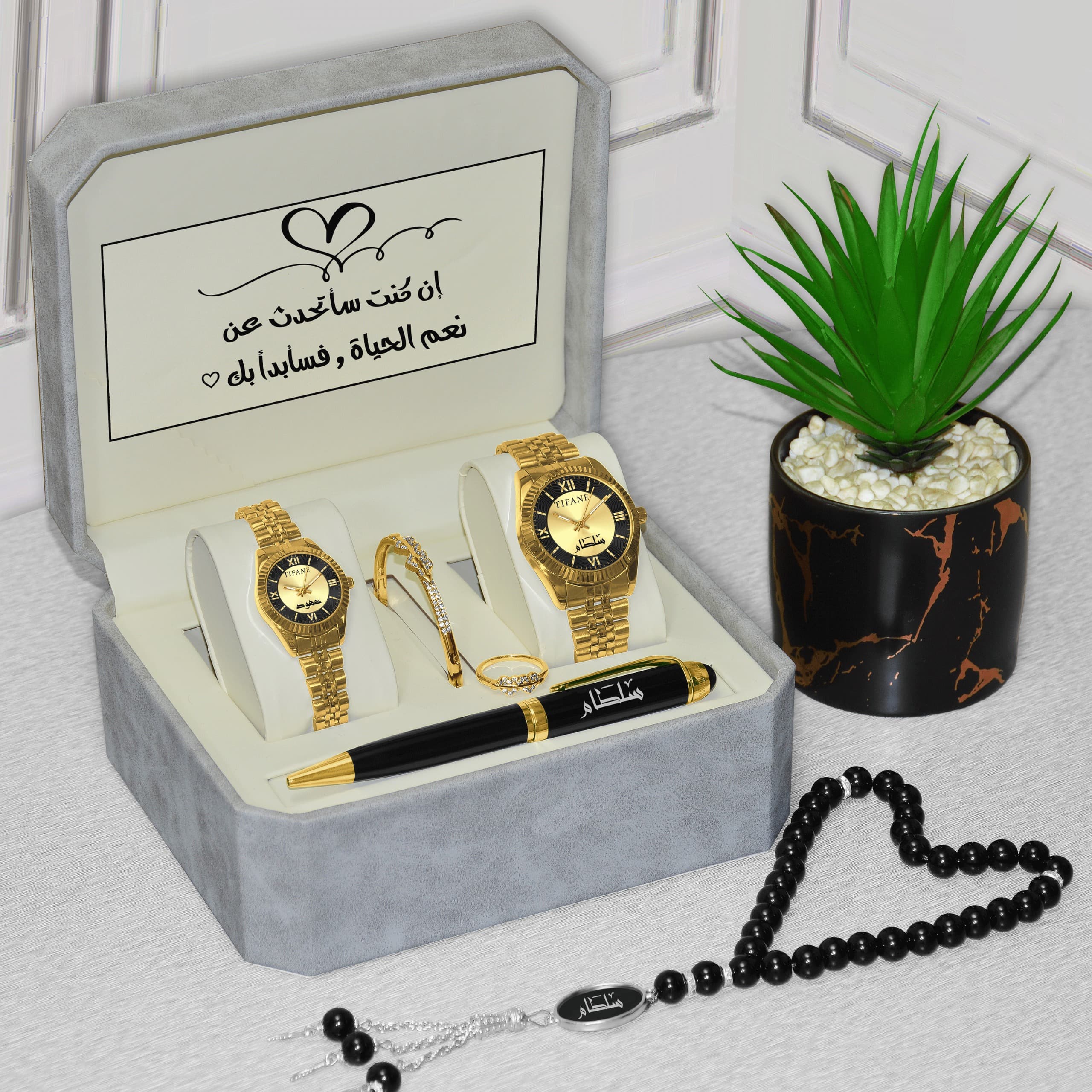 طقم رجالي ونسائي مميز – هدية فاخرة تجمع بين الأناقة والرُقي🎁