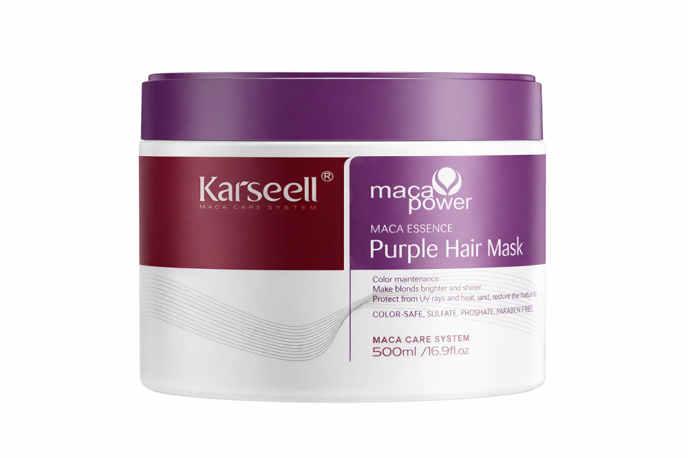 ماسك كارسيل الأرجواني بخلاصة الماكا: الحل الأمثل لجفاف الشعر بعد الصبغة