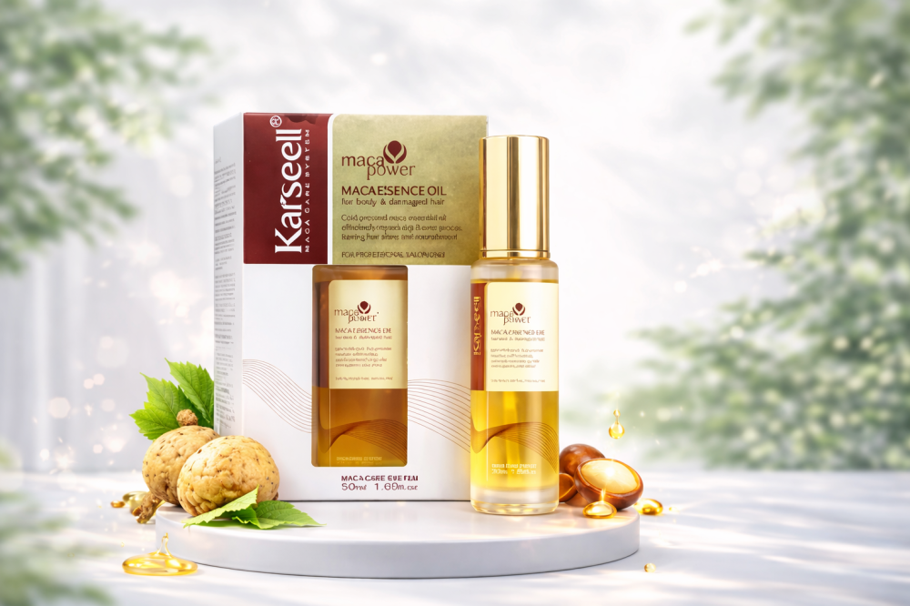 روتين العناية اليومي باستخدام كارسيل ماكا سيرم للشعر الجاف والمتضرر