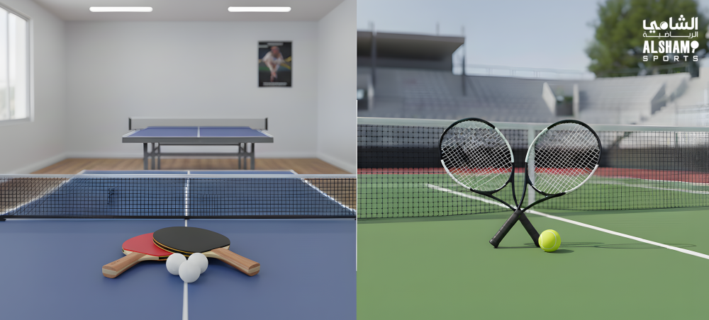 الفرق بين تنس الطاولة وتنس الارضي – هل هما نفس اللعبة حقًا؟