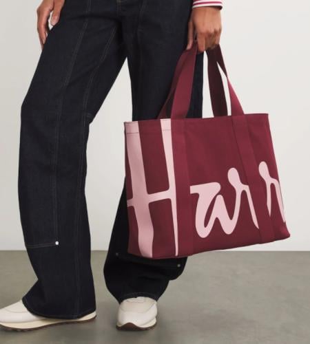 Harrods Burgundy Bag