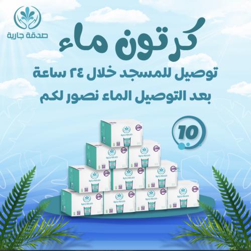 10 كراتين ماء 24 عبوة