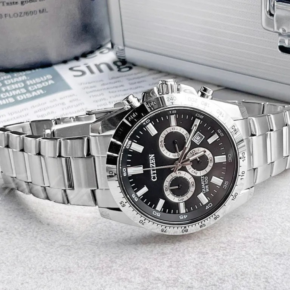 ساعة سيتيزن كرونوغراف كوارتز رجالية - AN8230-59E