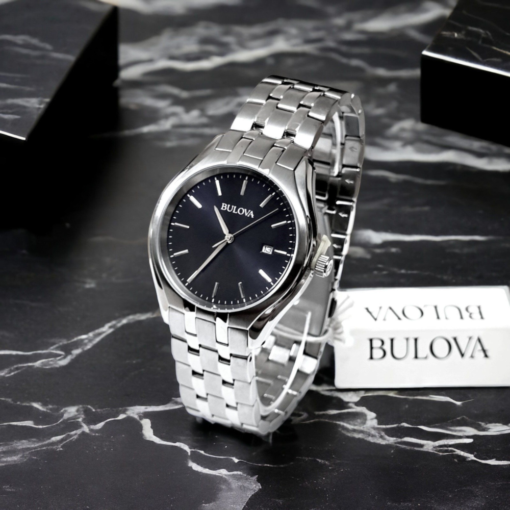 ساعة بولوفا بلاك دايل كوارتز رجالية - 96B265