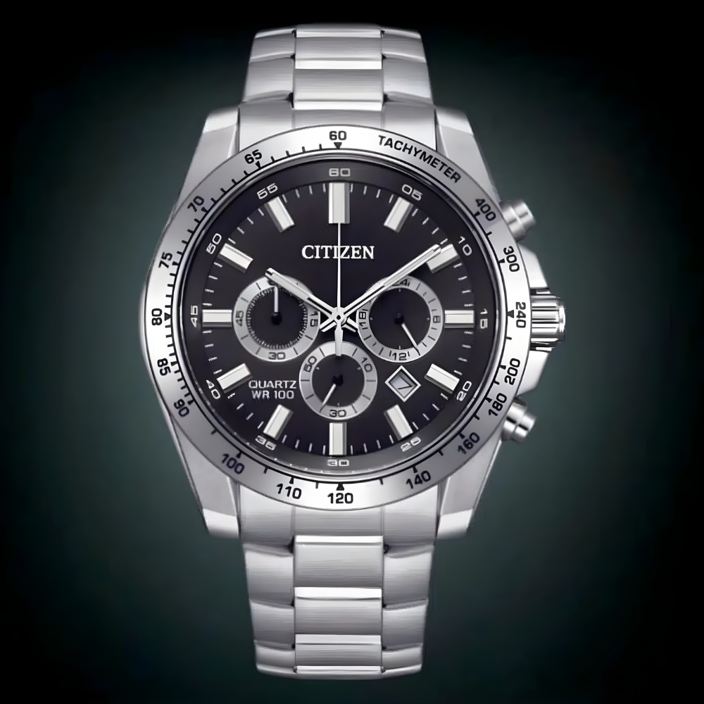 ساعة سيتيزن كرونوغراف كوارتز رجالية - AN8230-59E