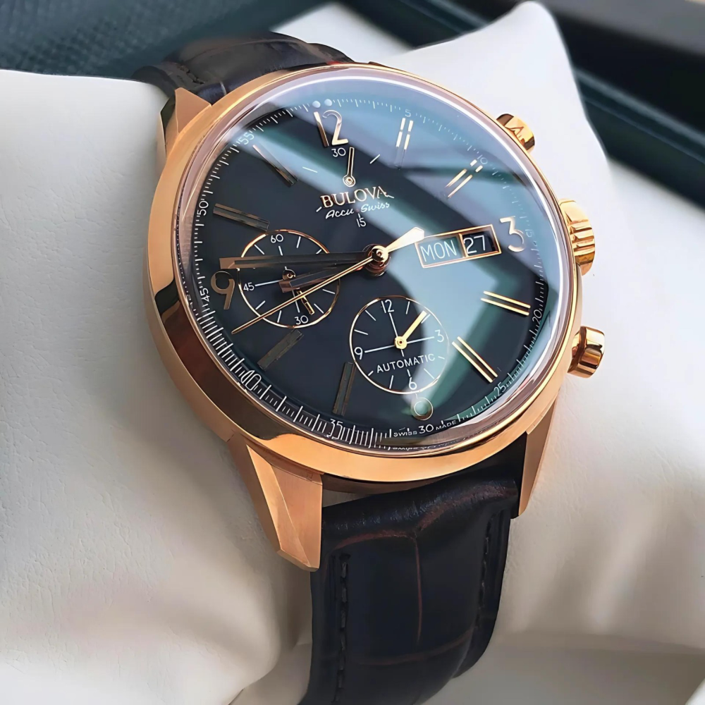 BULOVA Accu swiss 64C106 クロノグラフ ACCUTRON ブローバアキュ