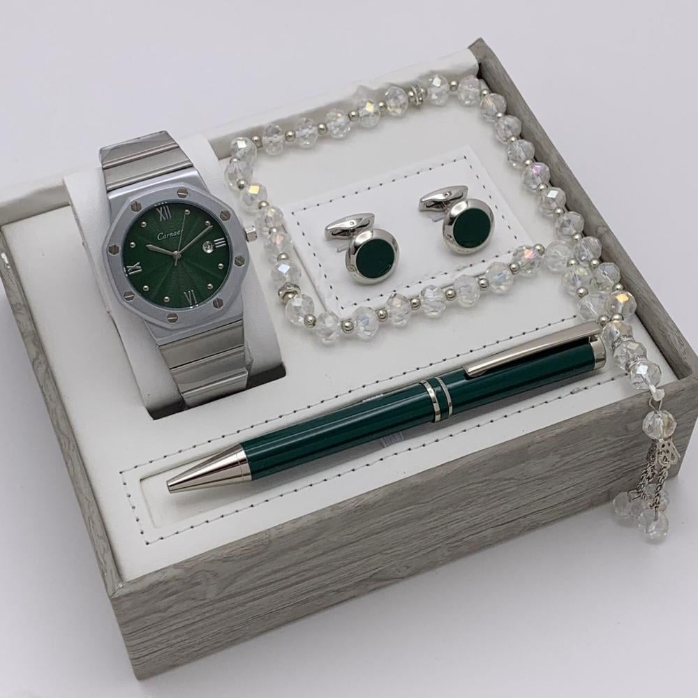 طقم ساعة وقلم وكبك