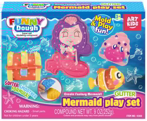 صلصال المرح مع قوالب صدف البحر