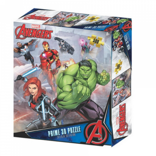 بازل مارفل أفنجرز 500 قطعة 3D ( ثلاثي الأبعاد )