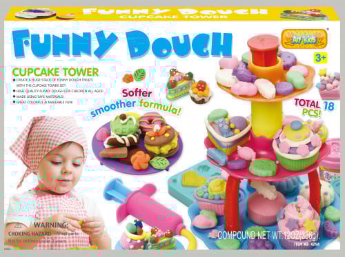 صلصال المرح مع صينية الكوب كيك