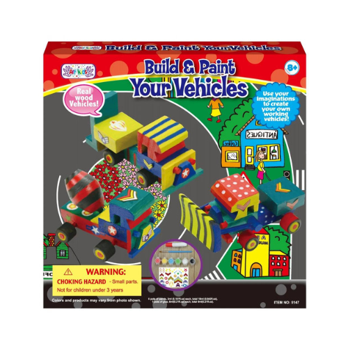 مجموعة إبداعية من السيارات الخشبية