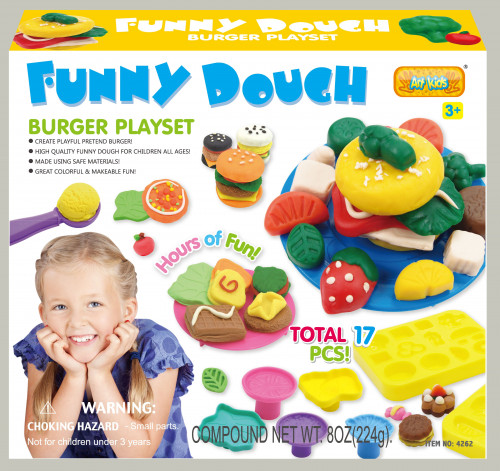 صلصال المرح مع قوالب صناعة البرغر