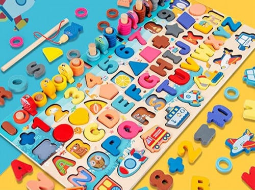 لعبة خشبية 6 في 1