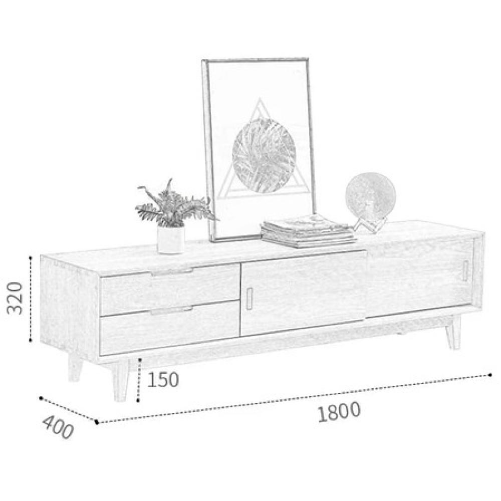 طاولة تلفاز مودرن - خشبي