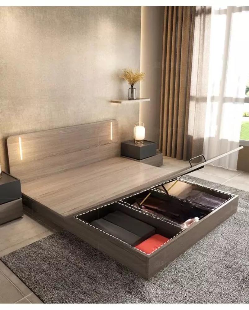 غرفة نوم جاهزة-خشبي×أسود