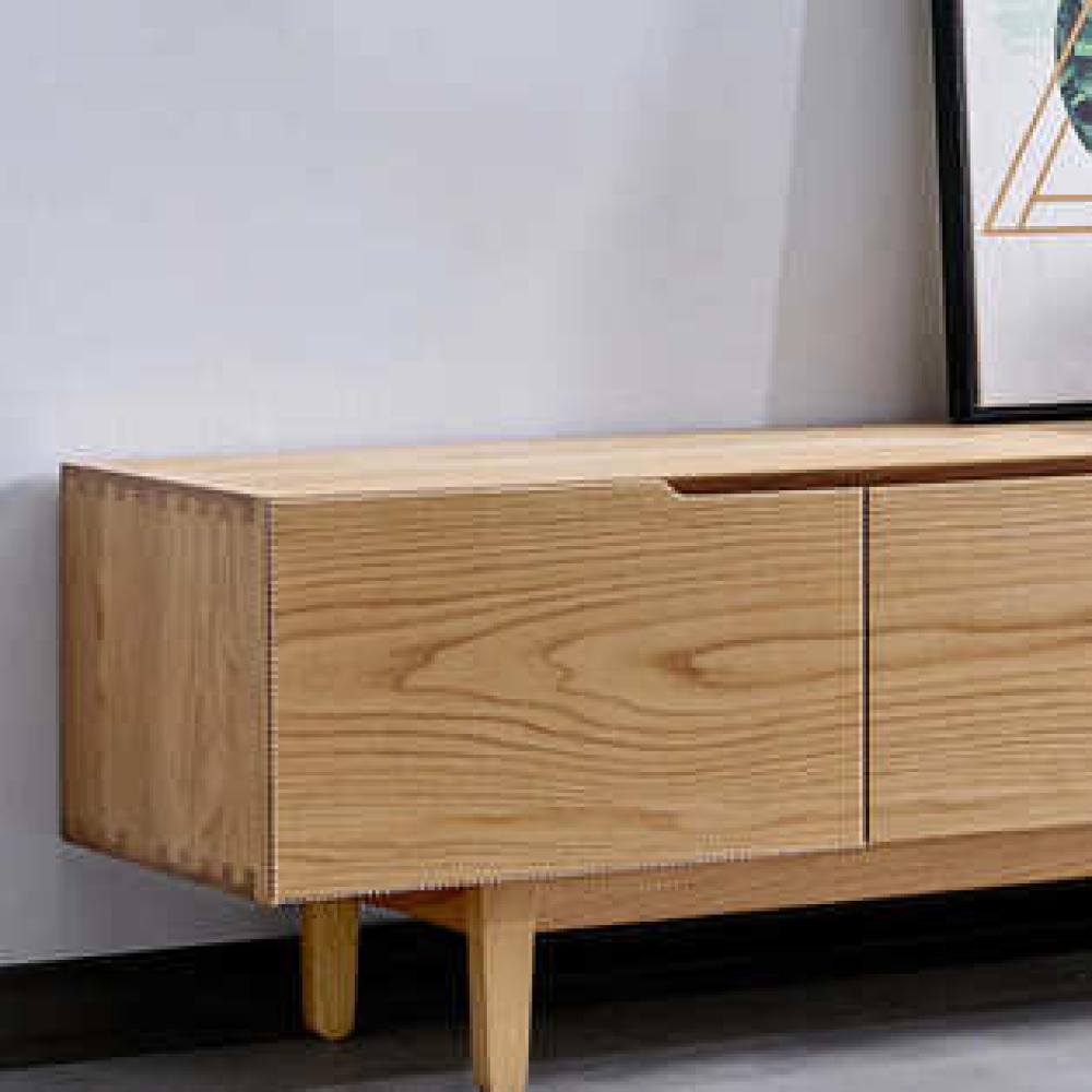 طاولة تلفاز خشبي بارفف قلاب- خشبي