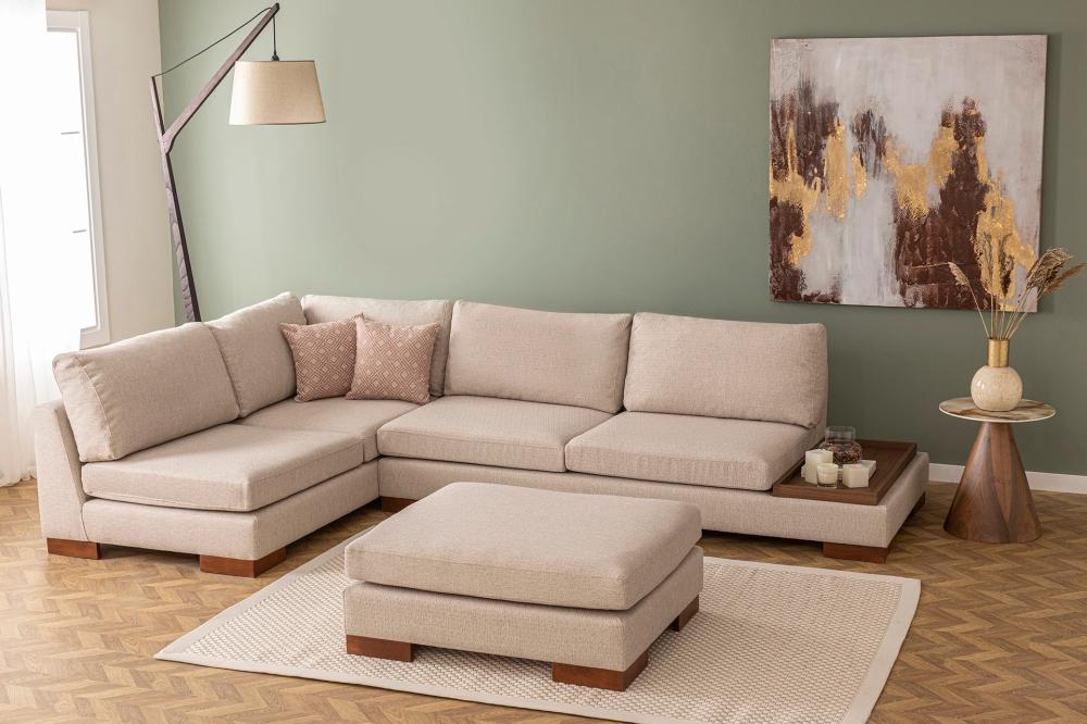 كنبة زاوية متعددة الاستخدامات - بيج