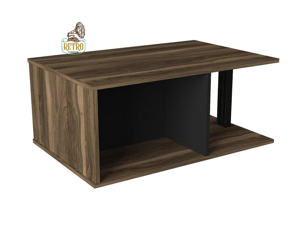 طاولة قهوة  90 سم - بني×أسود