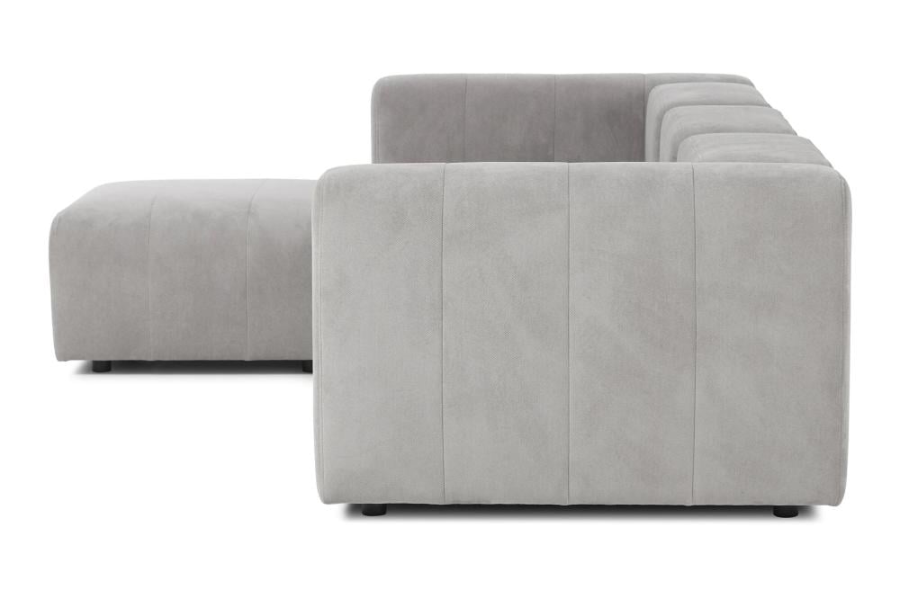 كنب زاوية مودرن - رمادي