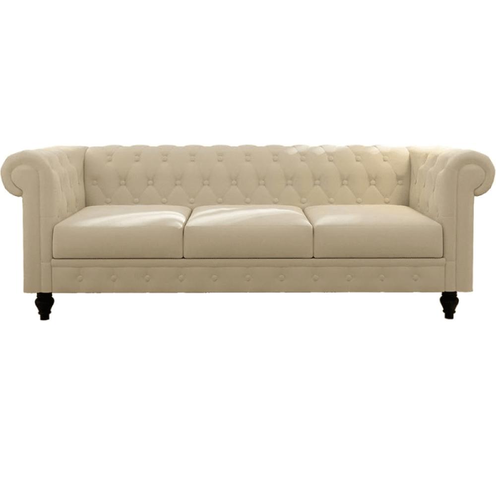 طقم أنتريه جلد-بيج