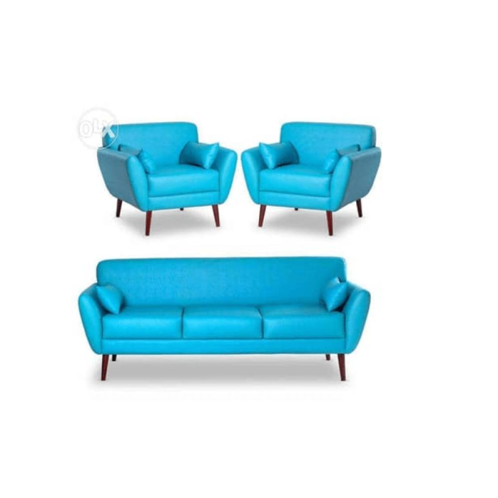 طقم أنتريه جلد-سماوي