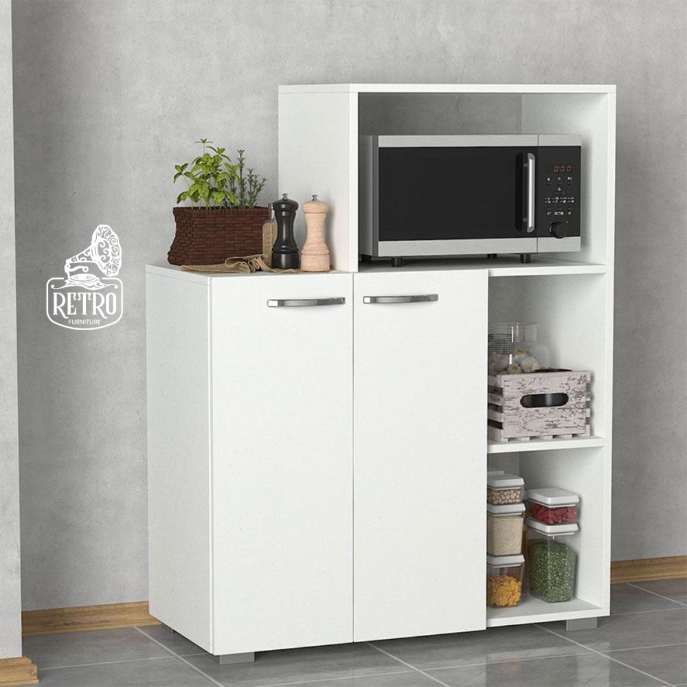 وحدة تخزين مطبخ- أبيض