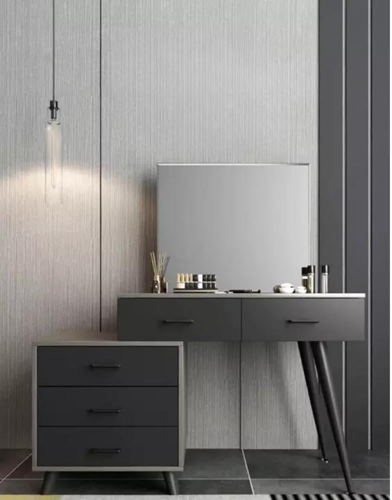 غرفة نوم جاهزة-خشبي×أسود