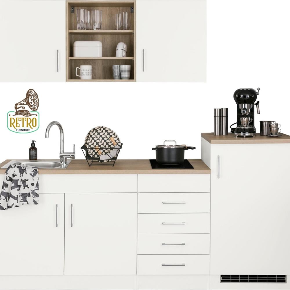 وحدة تخزين مطبخ- أبيض×بيج