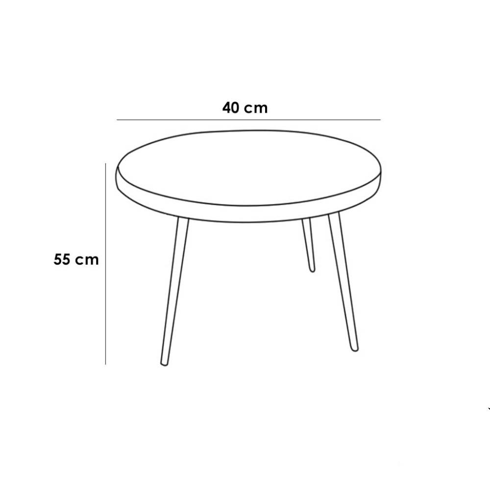 طاولات جانبية 2 قطع-أبيض