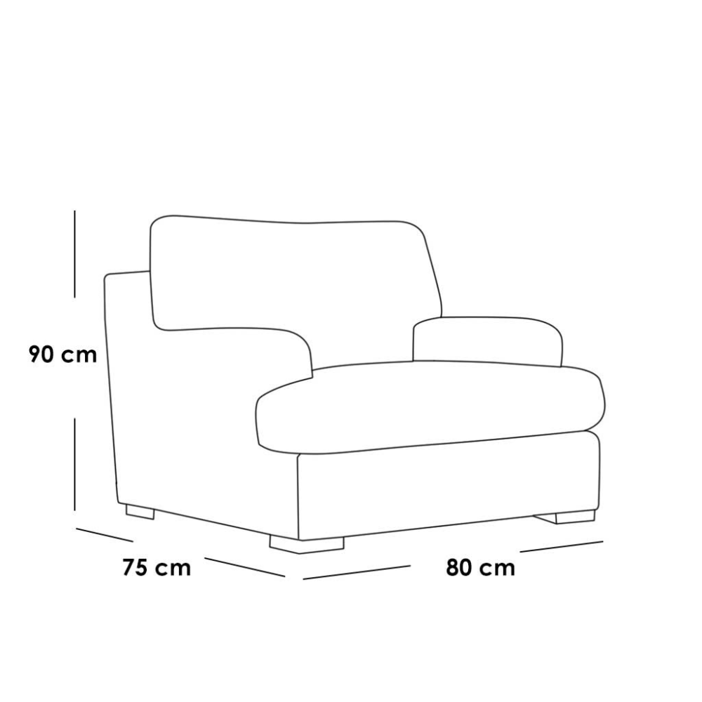 كرسي مع بوف 80سم-بيج