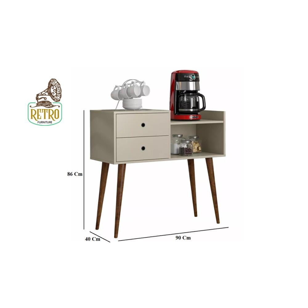 ركن قهوة 90سم – بيج×بني