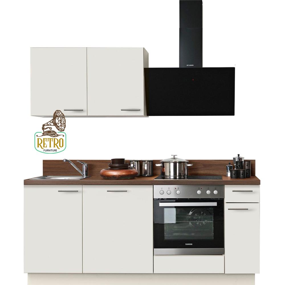 وحدة تخزين مطبخ- أبيض×بني