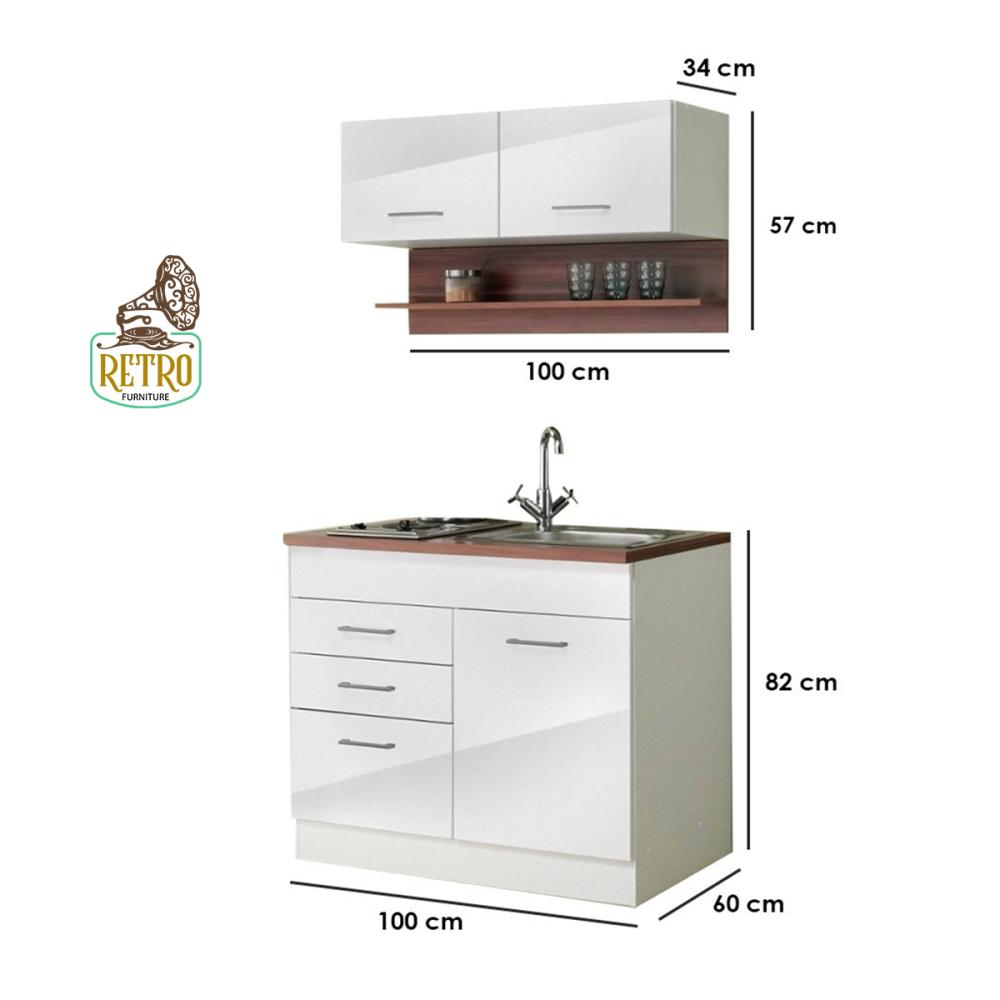 وحدة تخزين مطبخ-أبيضXيني