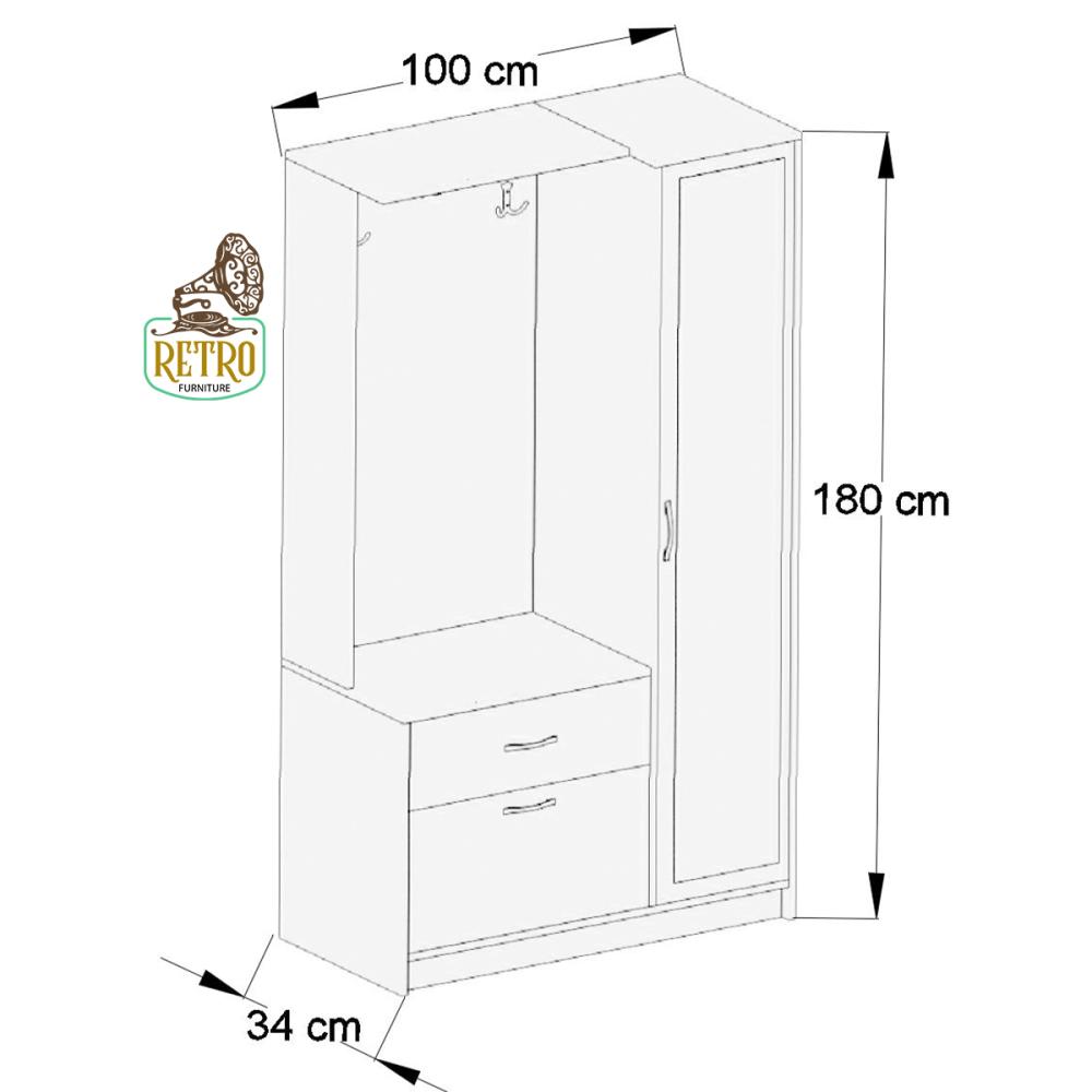 استمتع بأحدث تصميمات خزانة أحذية مع هذه القطعة الأنيقة والعصري