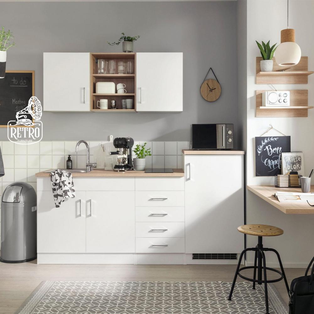 وحدة تخزين مطبخ- أبيض×بيج