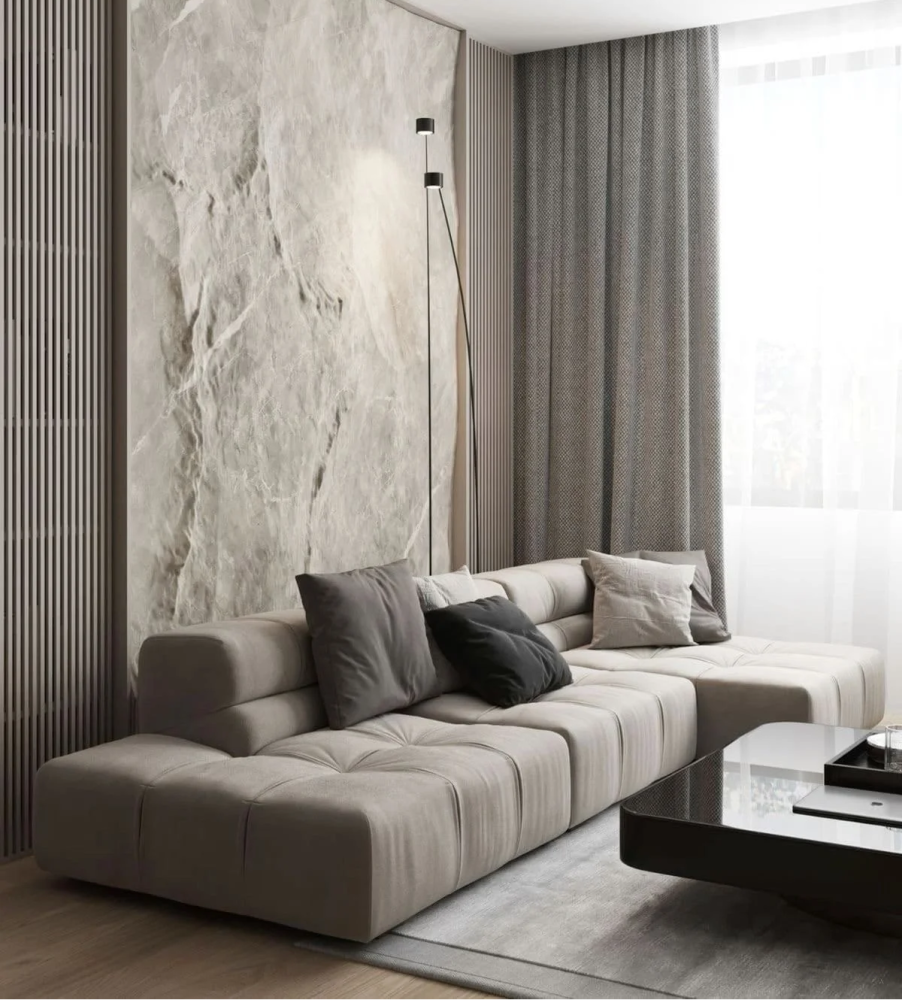 كنب زاوية 300×150سم - بيج