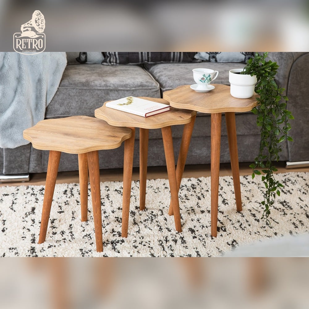 احصل على ترابيزة جانبية مودرن تتكون من ثلاث طاولات عصرية