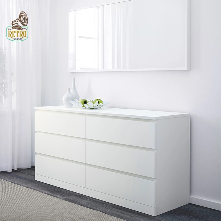 وحدة أدراج مودرن 140سم -أبيض