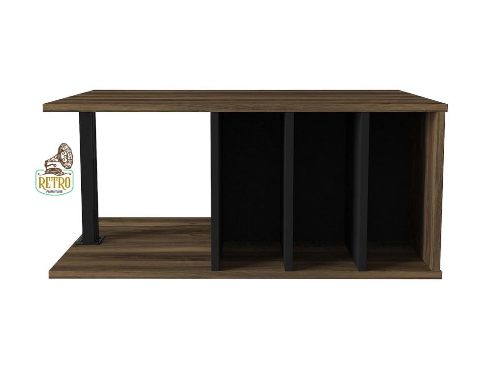 طاولة قهوة  90 سم - بني×أسود