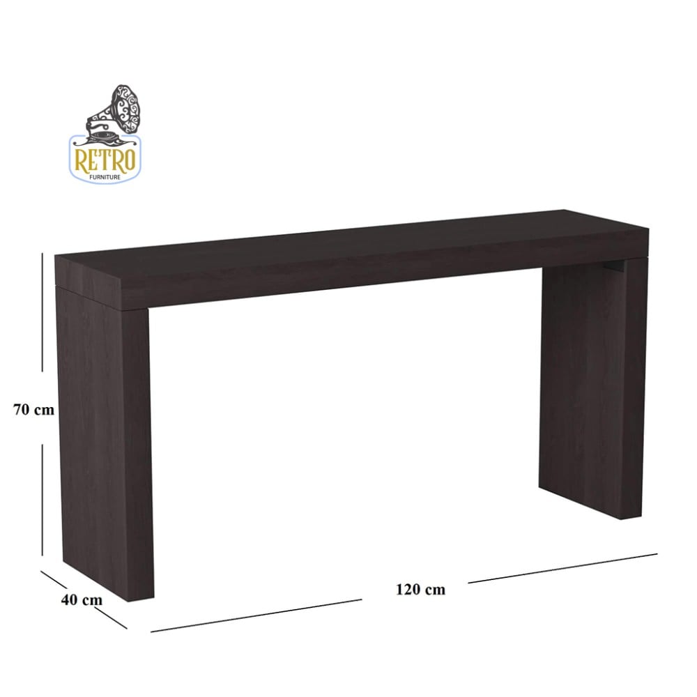 طاولة مدخل كونسول - أسود