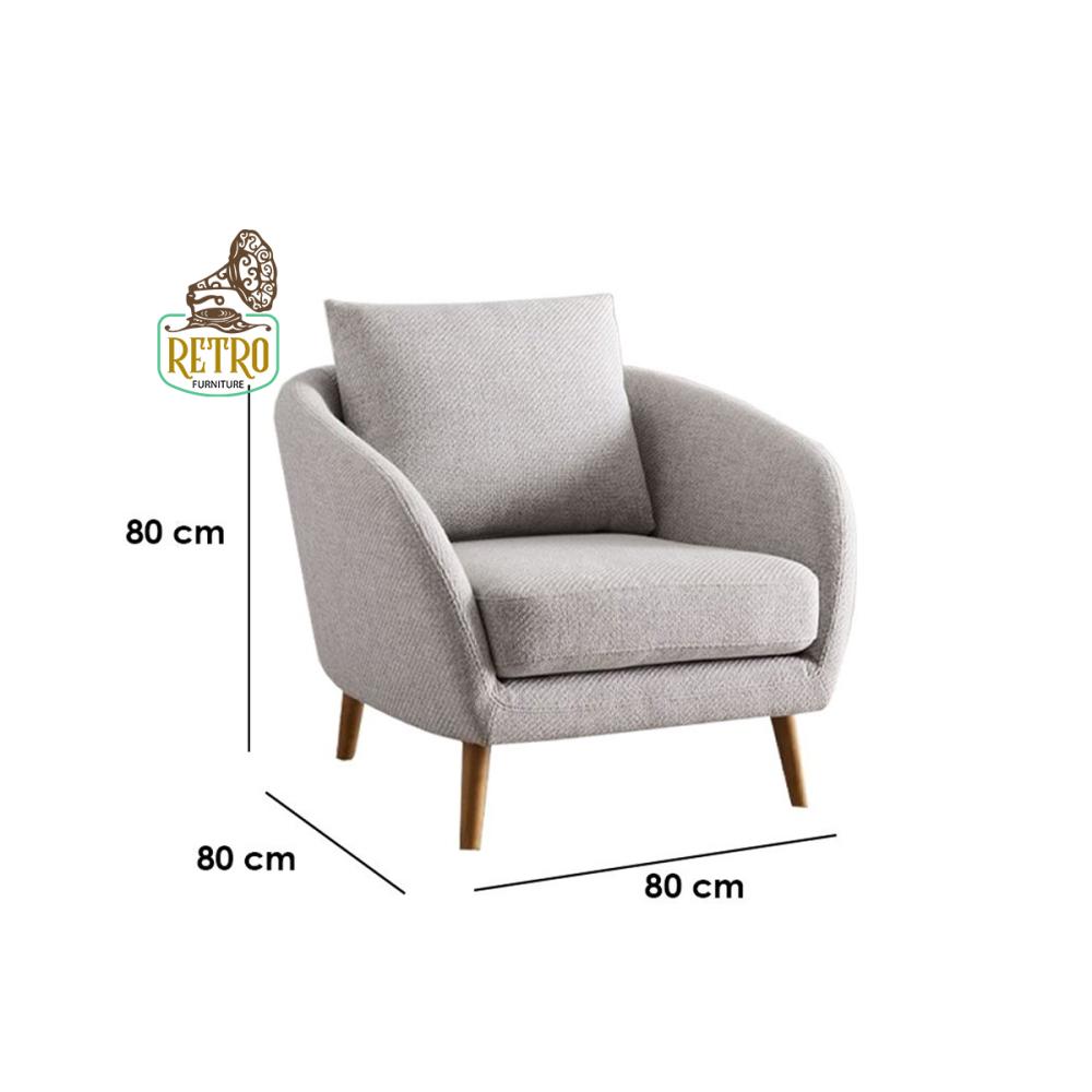 كرسي  80 سم – رمادي