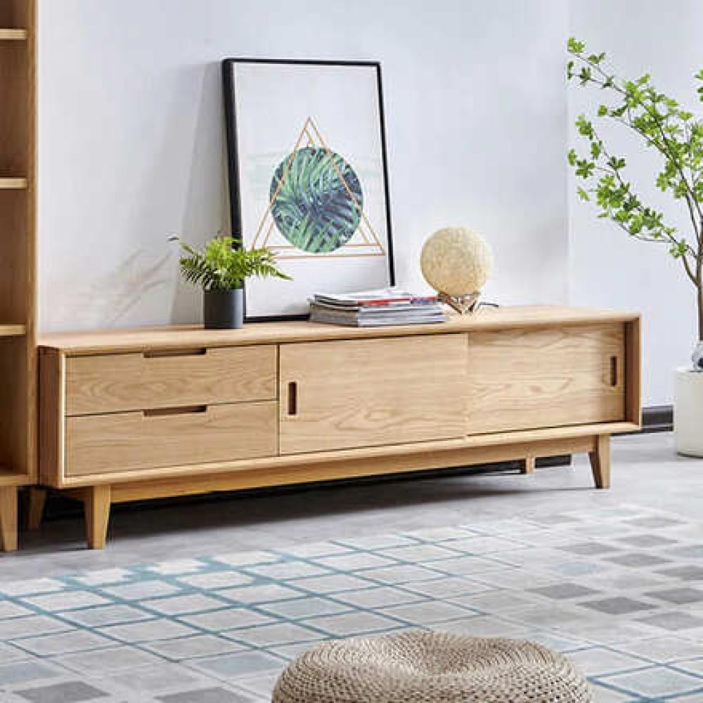 طاولة تلفاز مودرن - خشبي