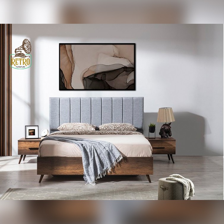 سرير مودرن مصنوع من اجود انواع الاخشاب تسوق الآن اثاث غرف النوم