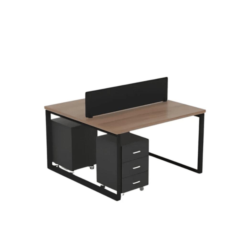 خلية عمل ثنائي120سم–خشبي×أسود