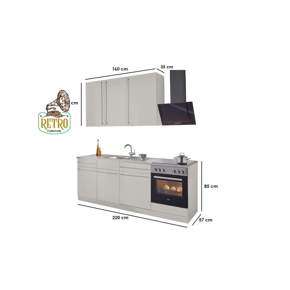 وحدة تخزين مطبخ- أبيض