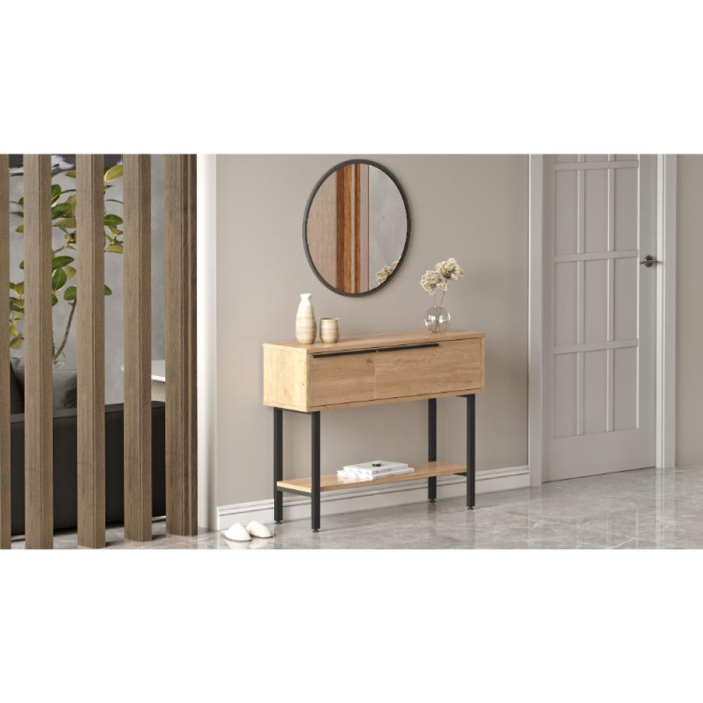 طاولة مدخل كونسول - بيج × أسود