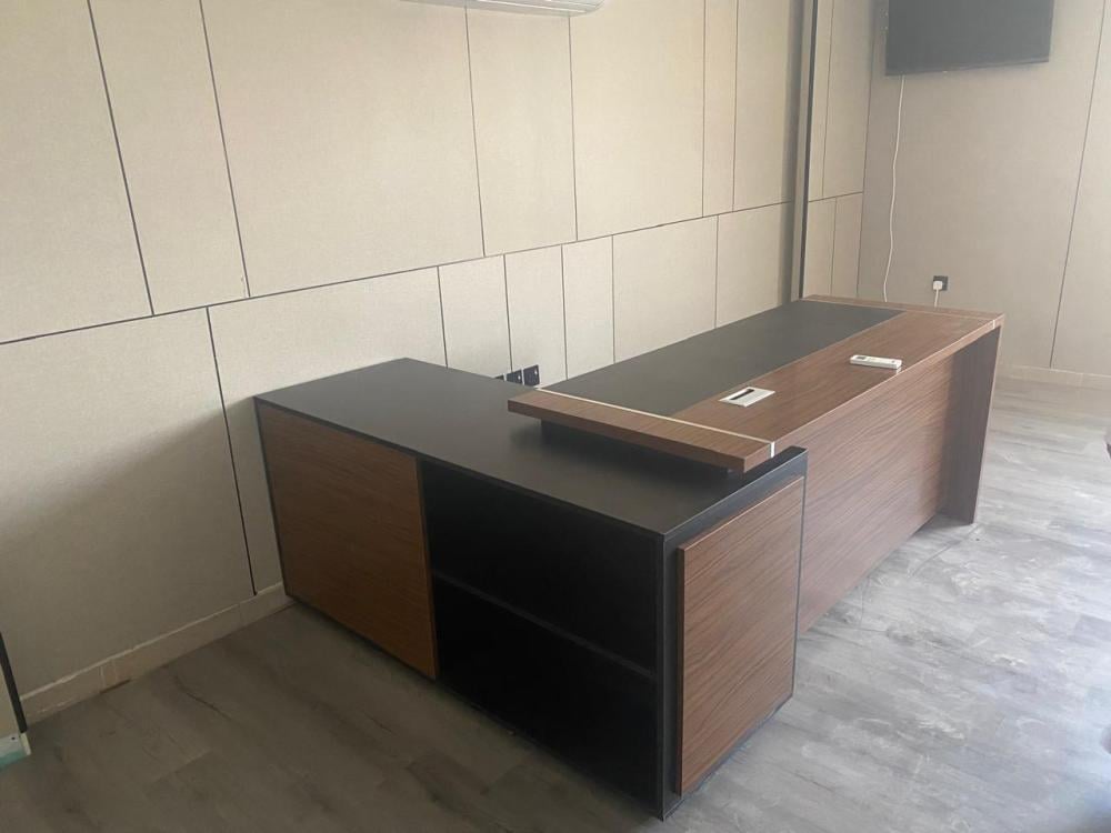 مكتب مودرن 220×160 سم – بني×أسود