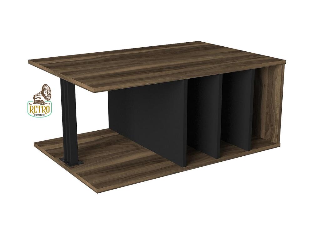 طاولة قهوة  90 سم - بني×أسود