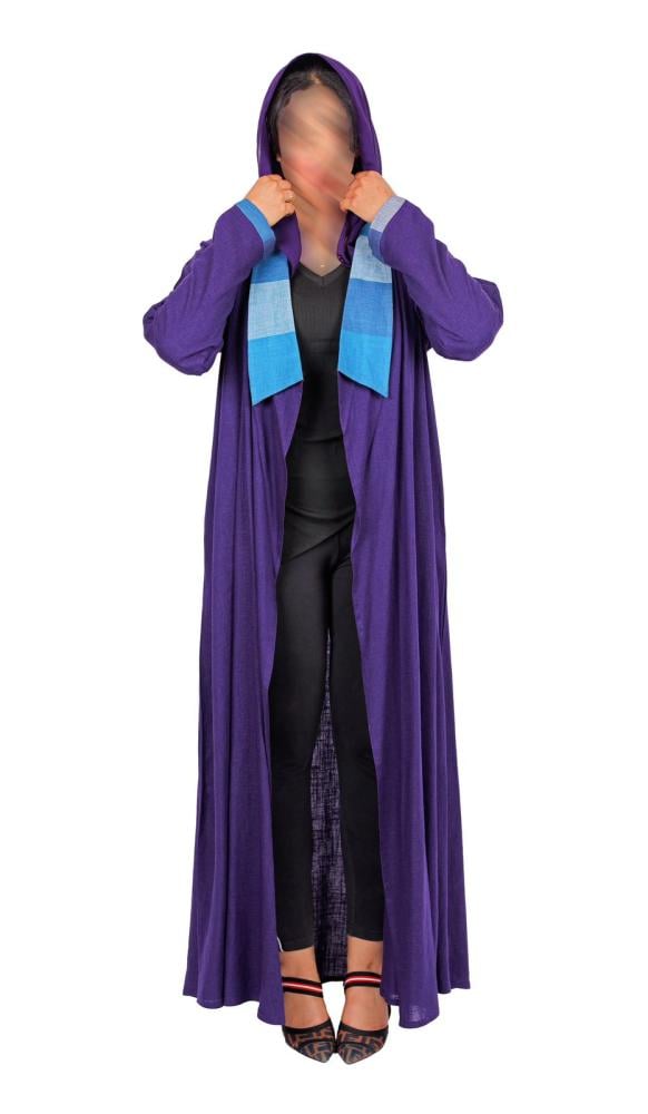 عباية لينين لون بنفسجي